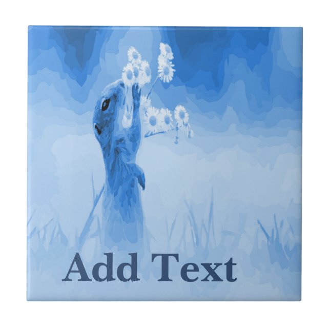 De Cerâmica Azulejo Esquilo, Olhar Holandês, Personalizar (Frente)