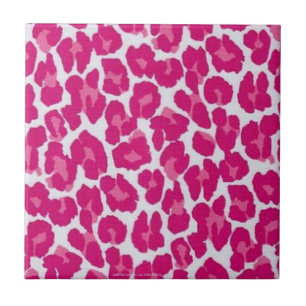 De Cerâmica Azulejo Estampa Leopardo Rosa Rockabilly Anos 50 R