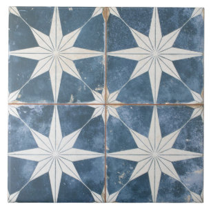 De Cerâmica Azulejo - Estrela Explosão Azul