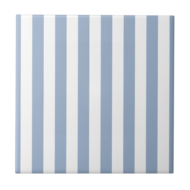 De Cerâmica Azulejo Faixa Azul e Branco (Frente)