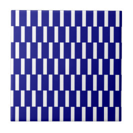 De Cerâmica Azulejo Faixa Azul e Branco