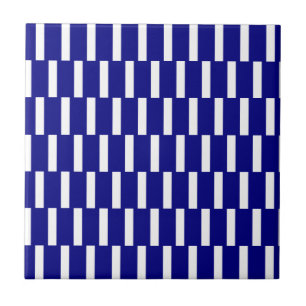 De Cerâmica Azulejo Faixa Azul e Branco