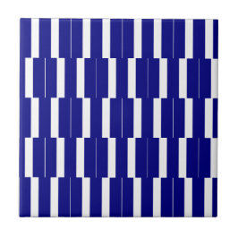 De Cerâmica Azulejo Faixa Azul e Branco