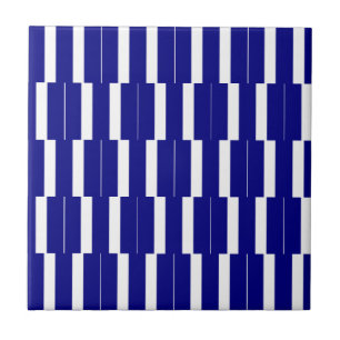 De Cerâmica Azulejo Faixa Azul e Branco