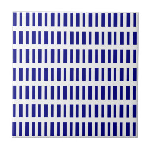 De Cerâmica Azulejo Faixa Azul e Branco