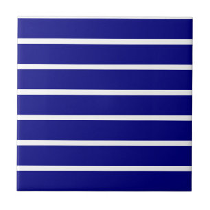 De Cerâmica Azulejo Faixa Azul e Branco