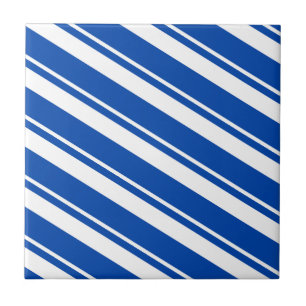 De Cerâmica Azulejo Faixa Azul e Branco