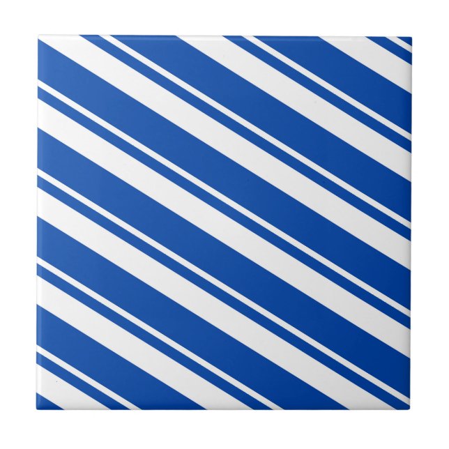 De Cerâmica Azulejo Faixa Azul e Branco (Frente)