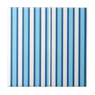 De Cerâmica Azulejo Faixa Azul e Branco