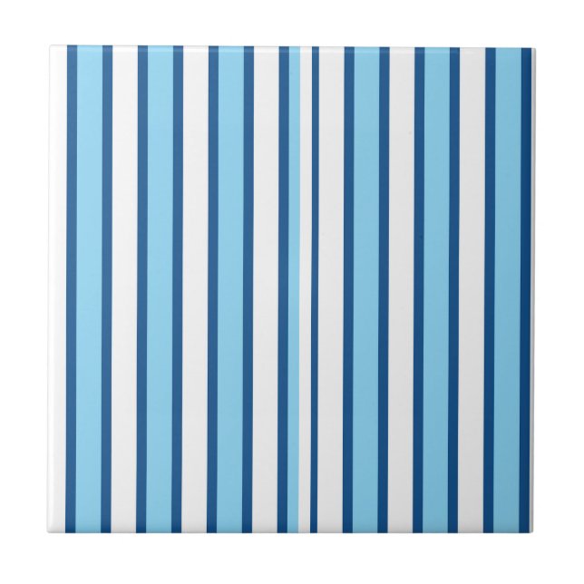 De Cerâmica Azulejo Faixa Azul e Branco (Frente)