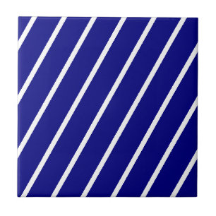 De Cerâmica Azulejo Faixa Azul e Branco