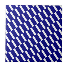 De Cerâmica Azulejo Faixa Azul e Branco