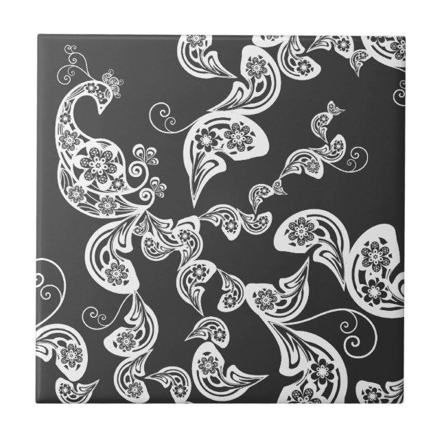 De Cerâmica Azulejo feito sob encomenda branco do presente do (Frente)