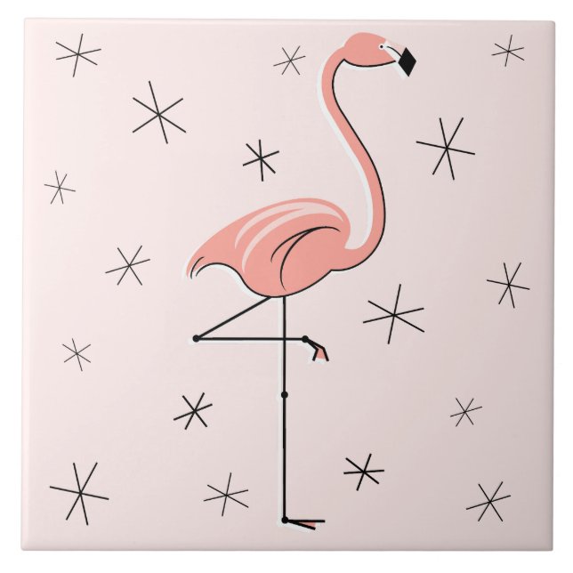 De Cerâmica Azulejo Flamingo Pink (Frente)