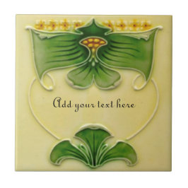 De Cerâmica Azulejo Floral 1900 Art Nouveau Repro para Persona