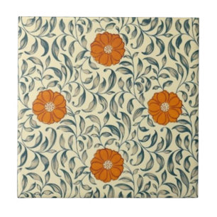 De Cerâmica Azulejo floral do mandarino chinês