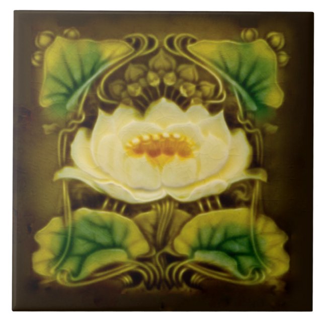 De Cerâmica Azulejo Floral Marsden Majolica (Frente)