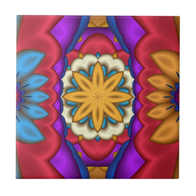 De Cerâmica Azulejo Floral Mexicano (Frente)