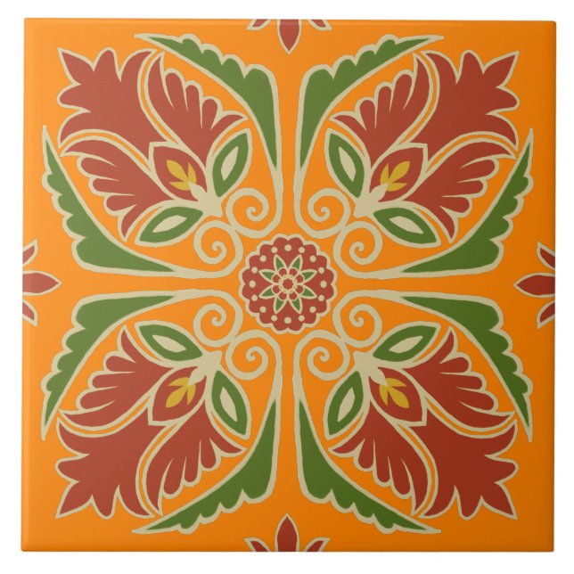 De Cerâmica Azulejo Floral Talavera (Frente)