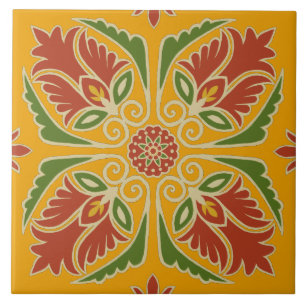 De Cerâmica Azulejo Floral Talavera