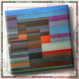 De Cerâmica AZULEJO - "Fogo na Tarde" - Paul Klee