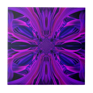 De Cerâmica Azulejo Folha Roxo