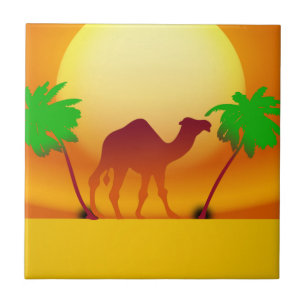 De Cerâmica Azulejo fotográfico cerâmico sunset Small (4,25"