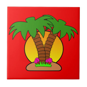 De Cerâmica Azulejo fotográfico cerâmico sunset Small (4,25" x