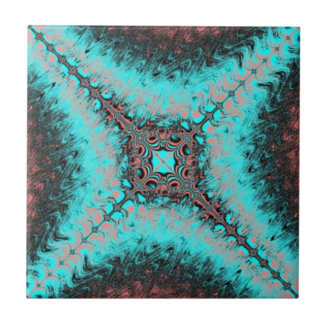 De Cerâmica Azulejo Fractal 44 (Frente)