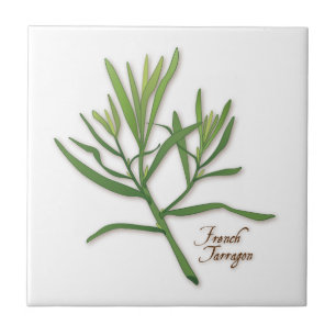 De Cerâmica Azulejo francês Tarragon Herb