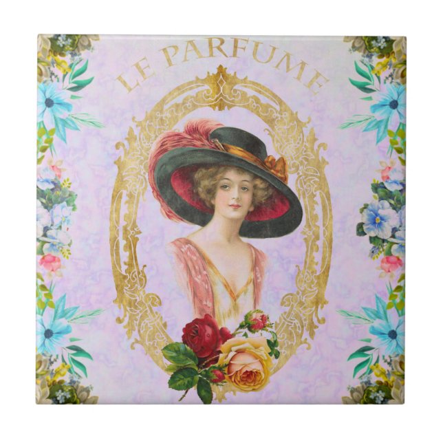 De Cerâmica Azulejo francês Vintage (Frente)