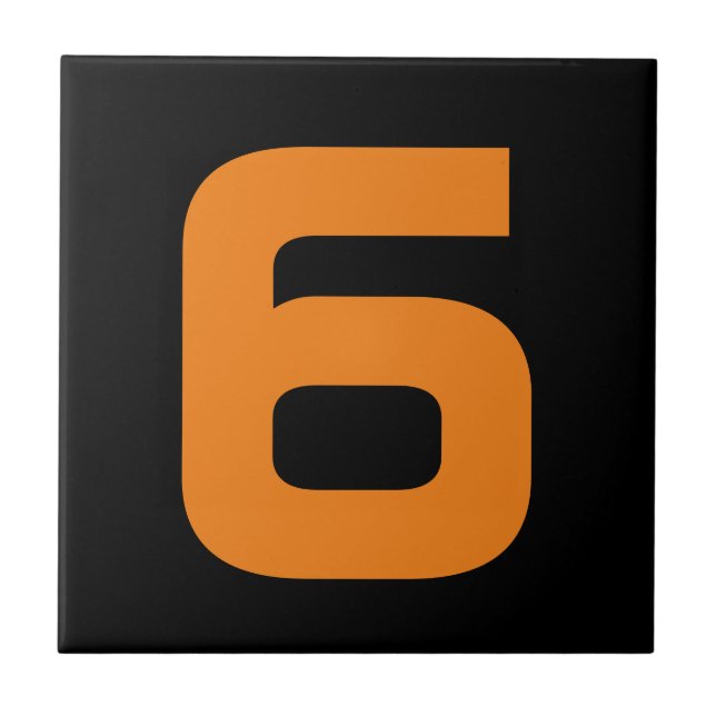 De Cerâmica Azulejo Funky House Number (Frente)