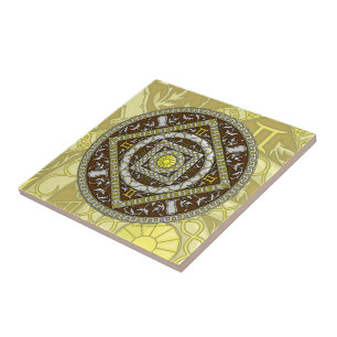 De Cerâmica Azulejo Gemini Mandala