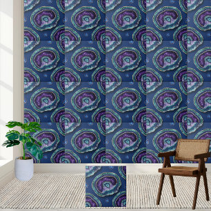 De Cerâmica Azulejo Geode Azul