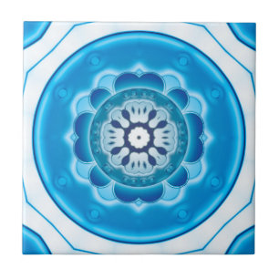 De Cerâmica Azulejo Geométrico Azul Turquesa