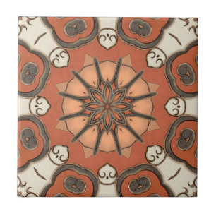 De Cerâmica Azulejo Geométrico Floral-Mediterrâneo