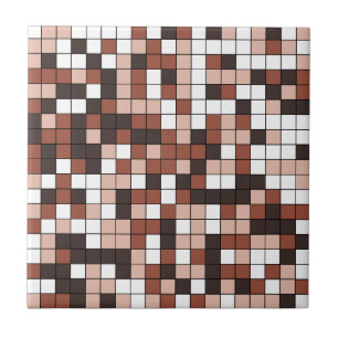 De Cerâmica Azulejo Geométrico Marrom Moderno