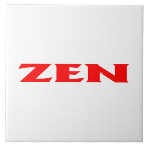 De Cerâmica Azulejo grande branco-vermelho-Zen