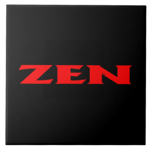 De Cerâmica Azulejo grande preto vermelho Zen