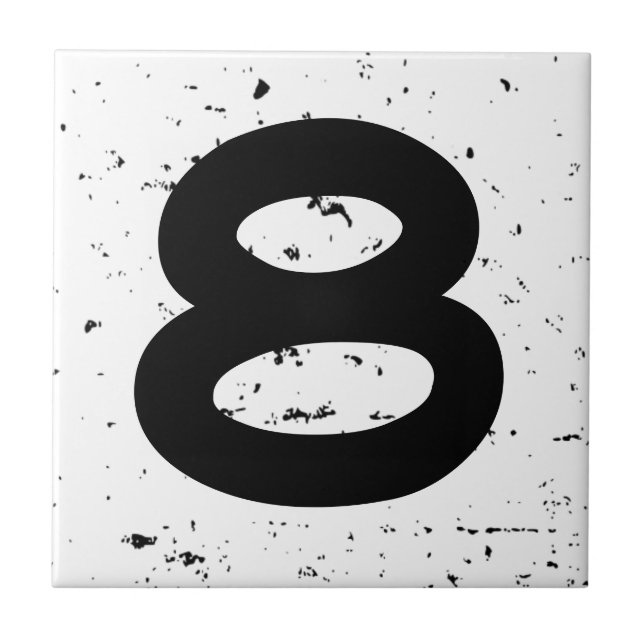 De Cerâmica Azulejo home afligido do número da casa do (Frente)