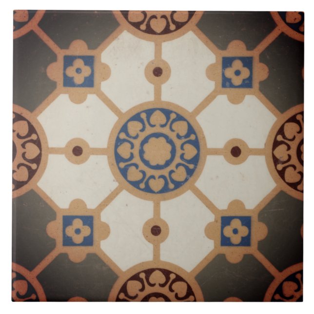 De Cerâmica Azulejo Inglês Repro Vintage Minton (Frente)