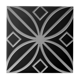 De Cerâmica Azulejo inspirado Celular nº 4 cinza aço inoxid