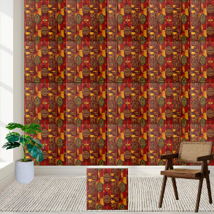 De Cerâmica Azulejo inspirado na África Rust e Ochre