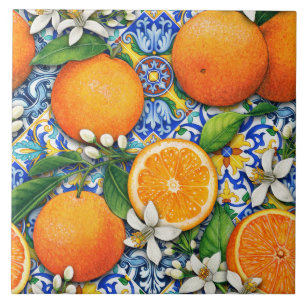 De Cerâmica Azulejo Italiano Padrão Citrino Mediterrâneo
