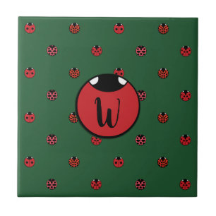 De Cerâmica Azulejo Ladybug Bolinhas