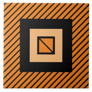 De Cerâmica Azulejo Laranja Deco Zebra