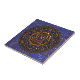 De Cerâmica Azulejo Libra Mandala