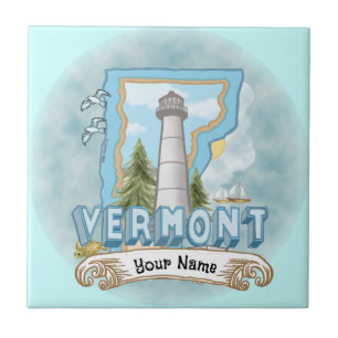 De Cerâmica Azulejo Lighthouse Vermont
