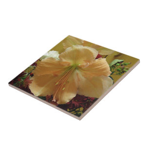 De Cerâmica Azulejo Lily Rosa