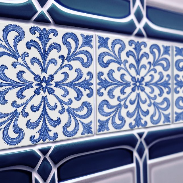 De Cerâmica Azulejo Lisbon Patterned Talavera Ceramic Design (Criador carregado)